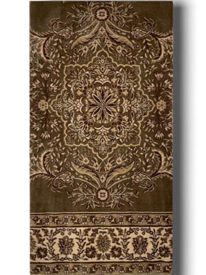 سجاد مصلى باللونين الأزرق والبني