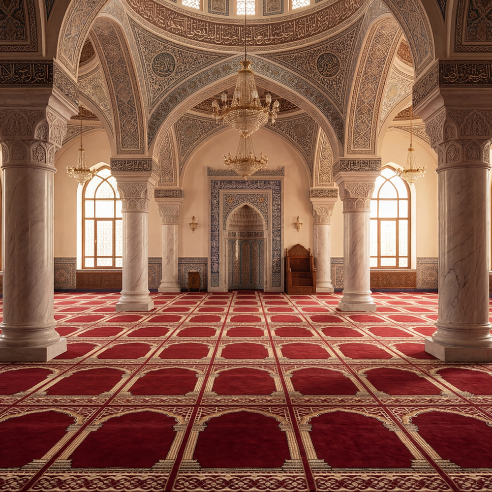 سجاد المنى عنابي مفروش
