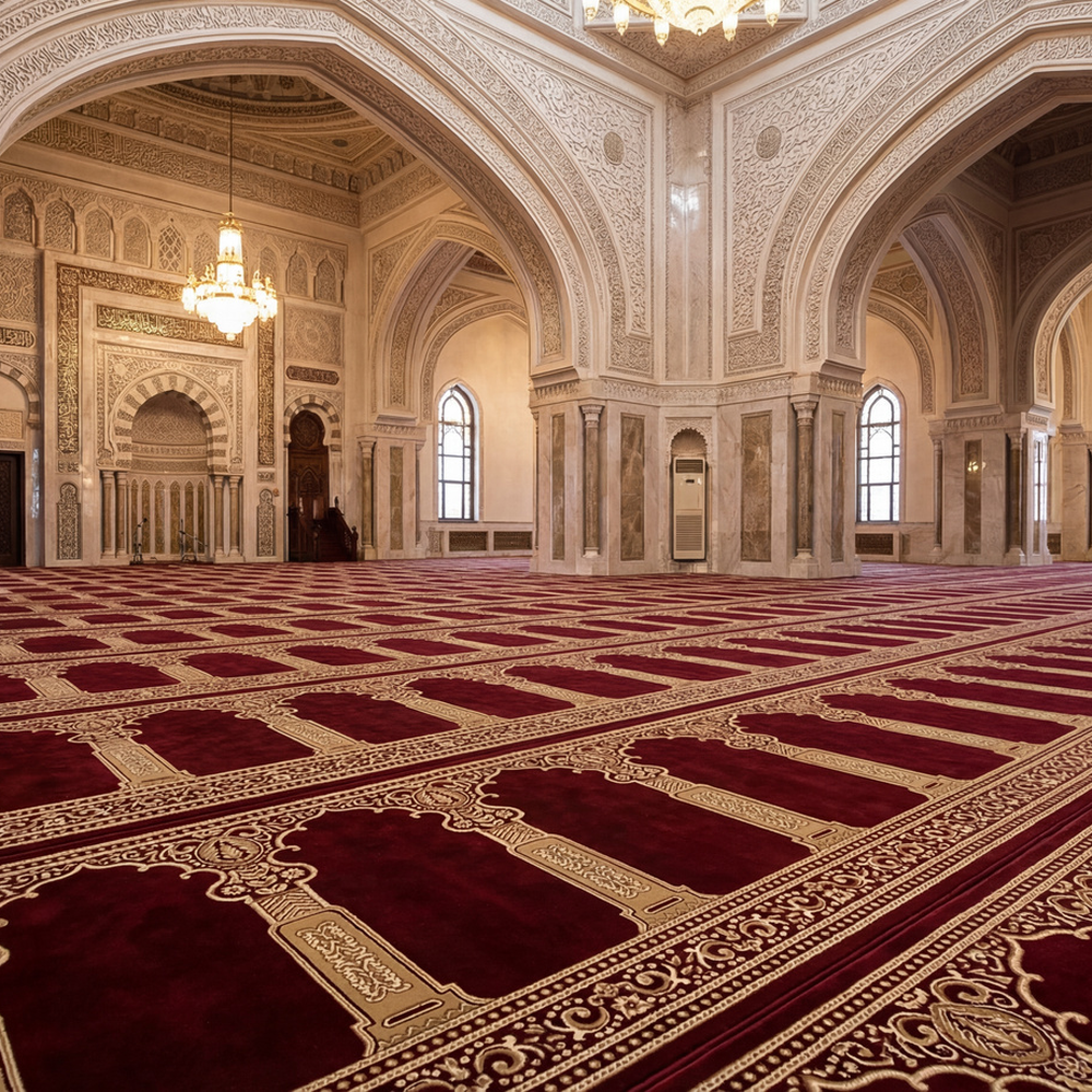 سجاد العدالة سوبر - عنابي مفروش سجاد العدالة سوبر عنابي مفروش