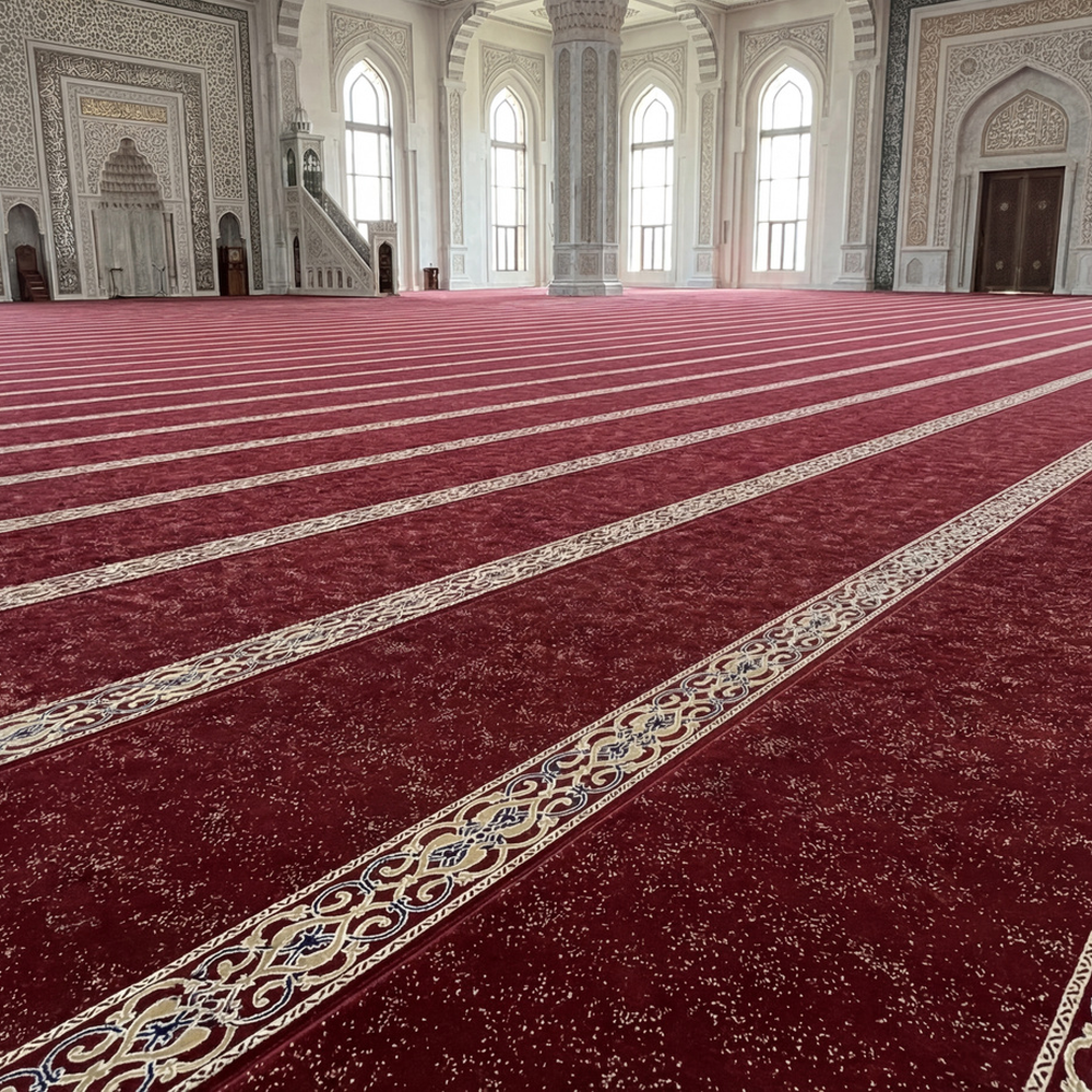 سجاد الجحفة بلس عنابي مفروش