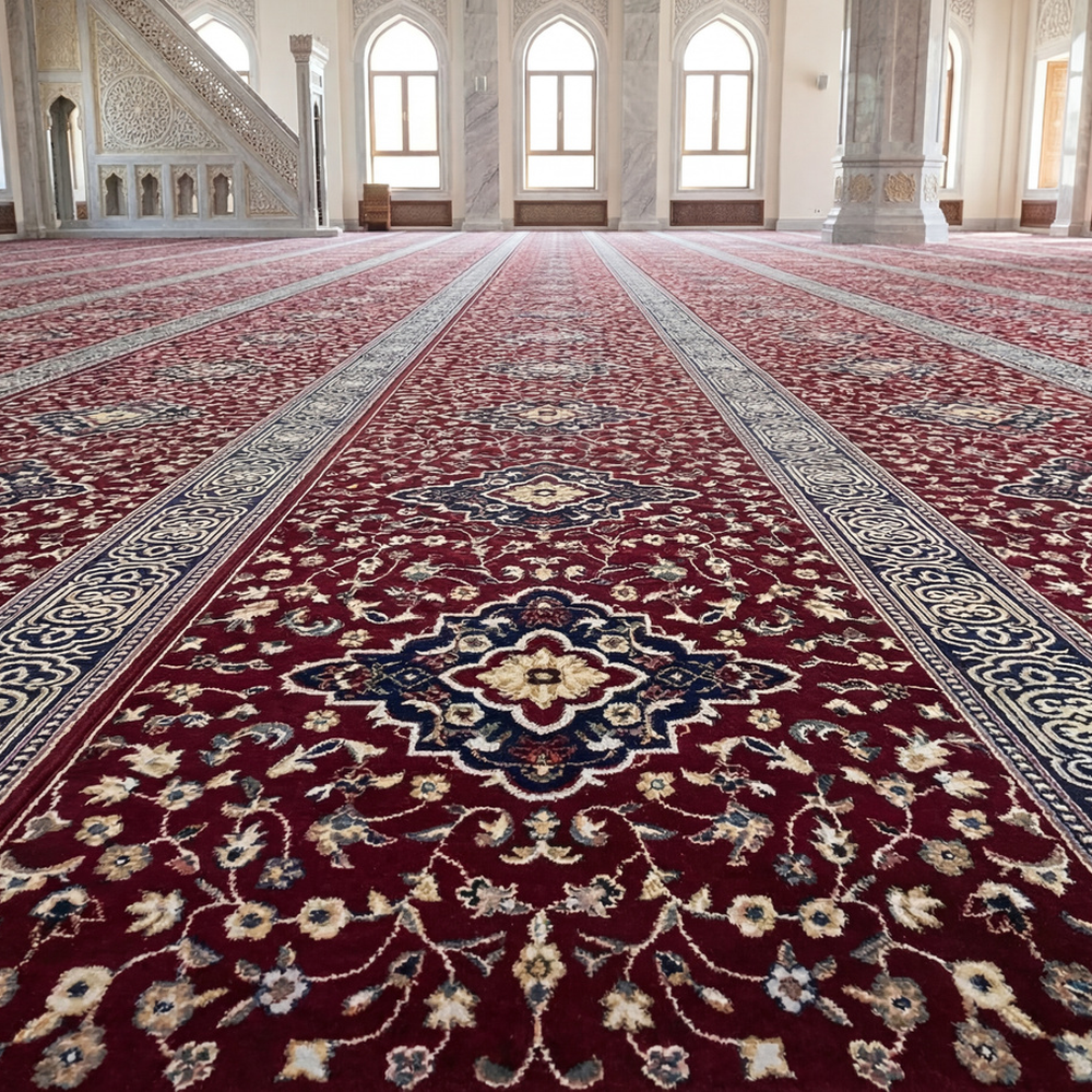 سجاد الصديق عنابي مفروش
