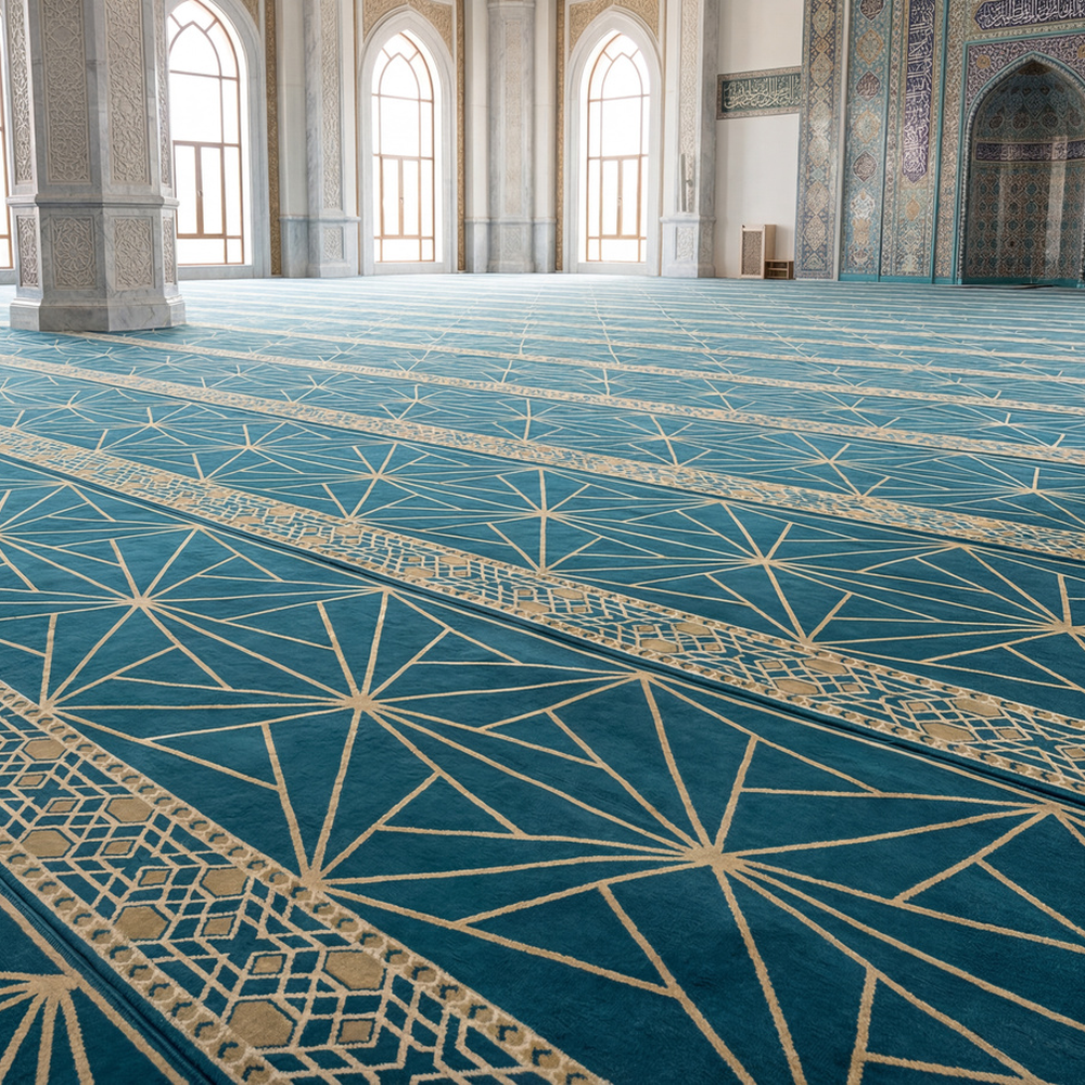 سجاد الأنصار تركواز مفروش