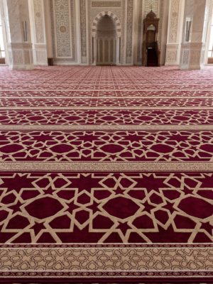 سجاد البقيع سوبر عنابي مفروش
