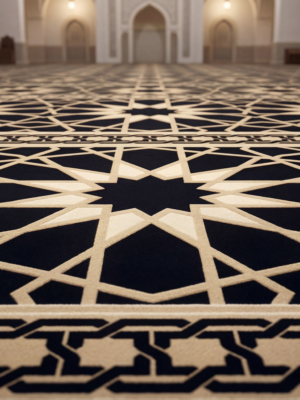 سجاد الشاكرين ذهبي مفروش