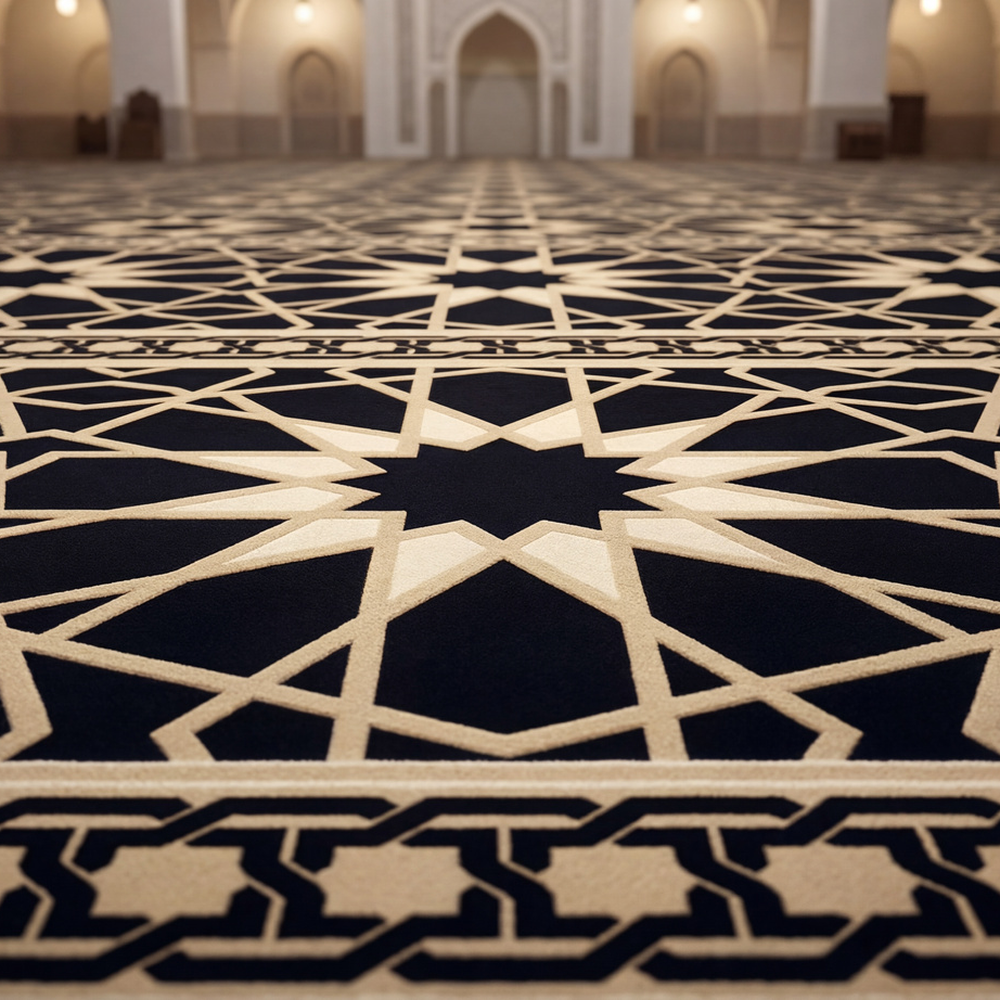 سجاد الشاكرين ذهبي مفروش