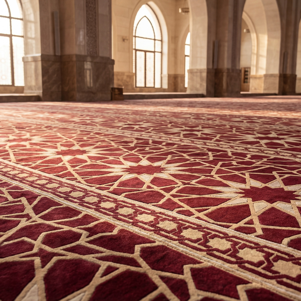 سجاد الشاكرين - عنابي مفروش سجاد الشاكرين عنابي مفروش