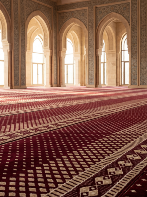 سجاد البيان عنابي مفروش
