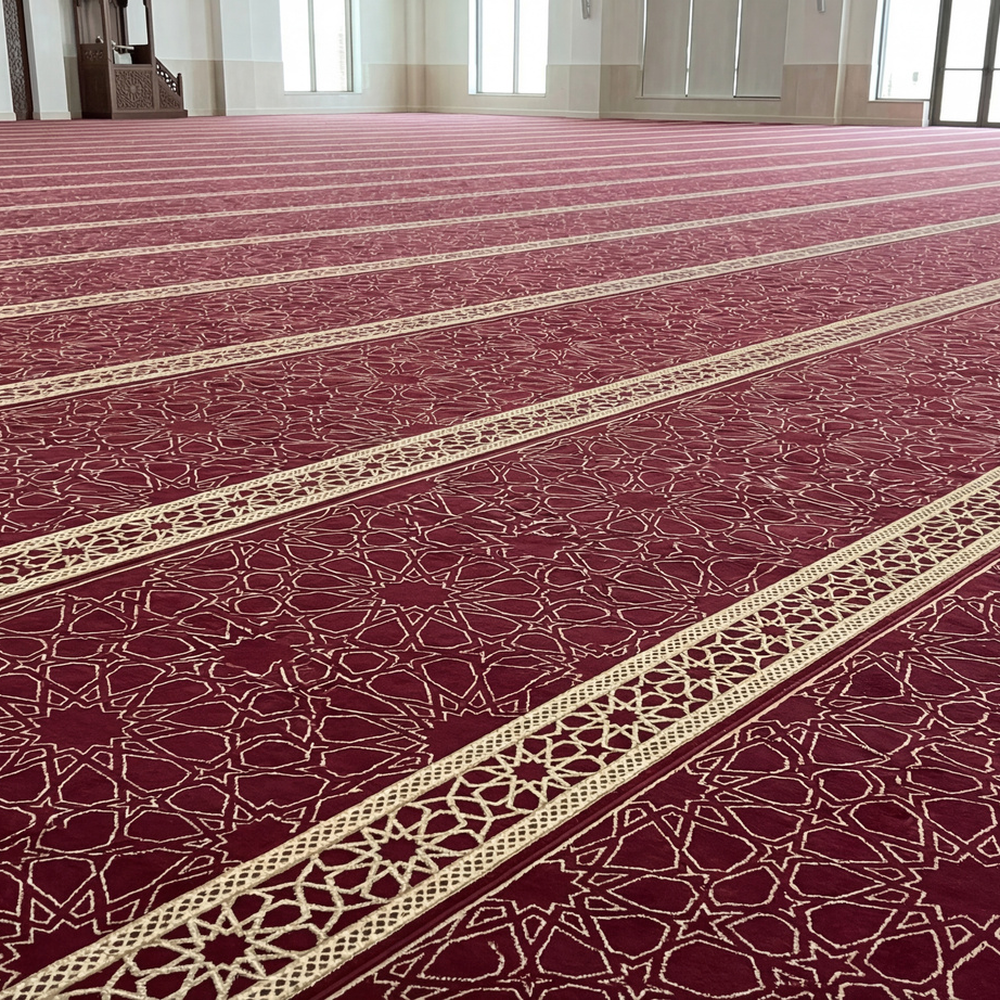سجاد الغفران بلس عنابي مفروش