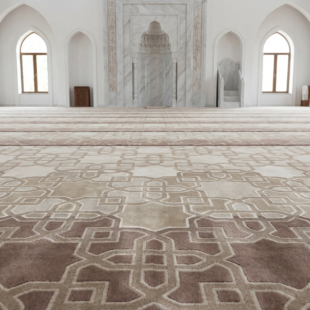 سجاد البركة بني مفروش