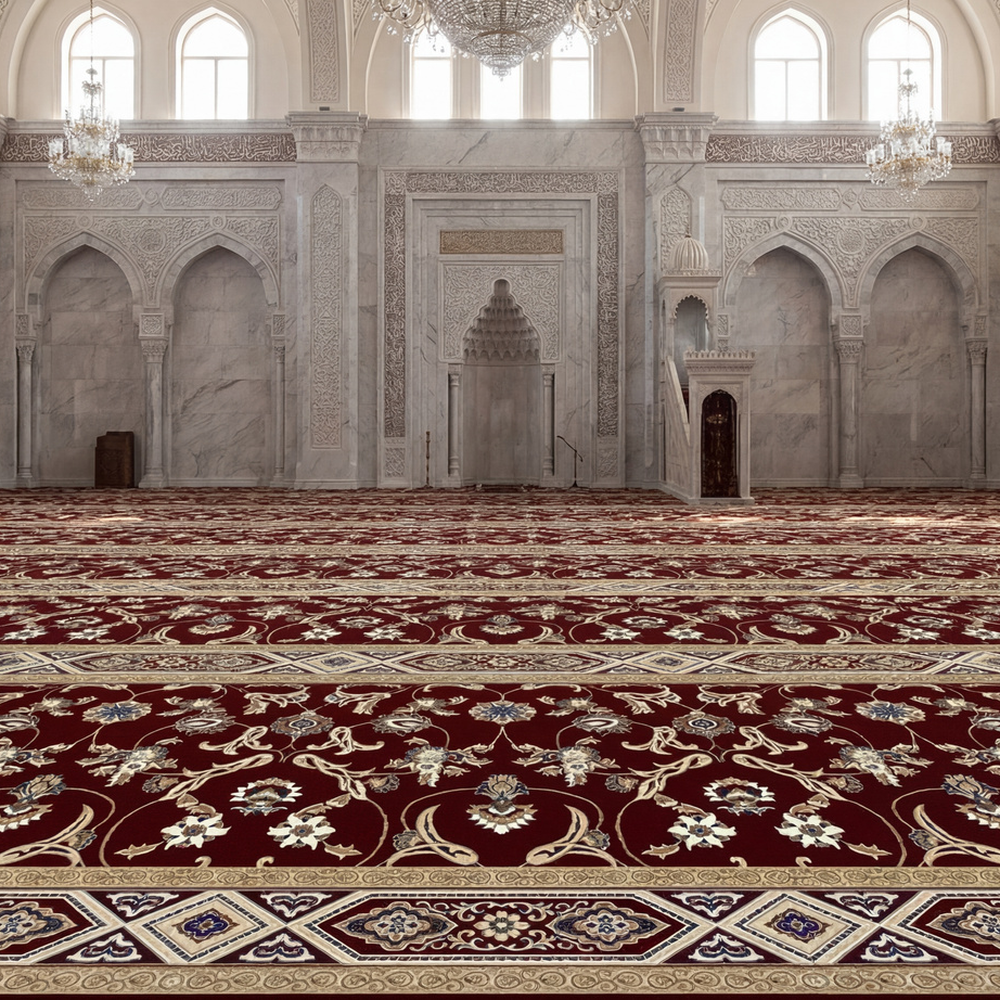 سجاد البراق - عنابي مفروش سجاد البراق عنابي مفروش
