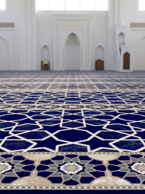 سجاد السجدة سوبر كحلي مفروش
