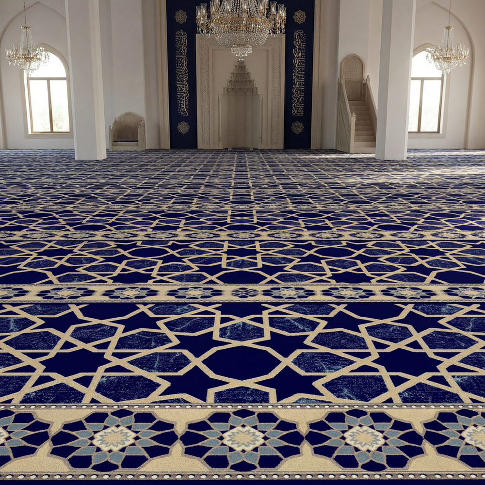سجاد السجدة كحلي مفروش