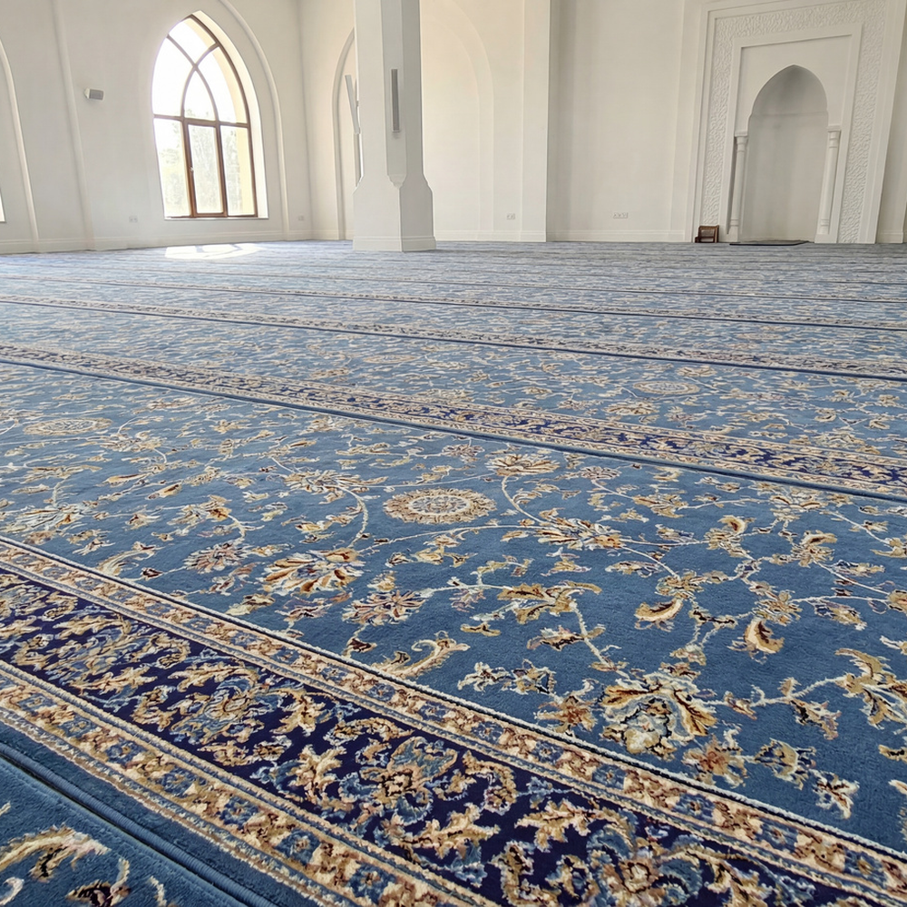 سجاد الإكرام - أزرق مفروش سجاد الإكرام أزرق مفروش