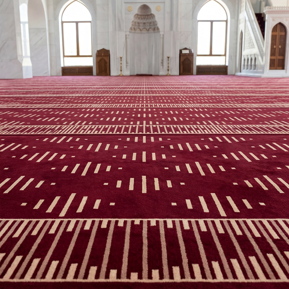 سجاد السرايا عنابي مفروش