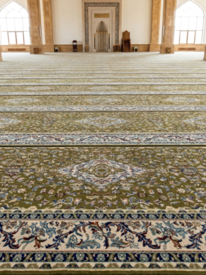 سجاد القمر ذهبي مفروش