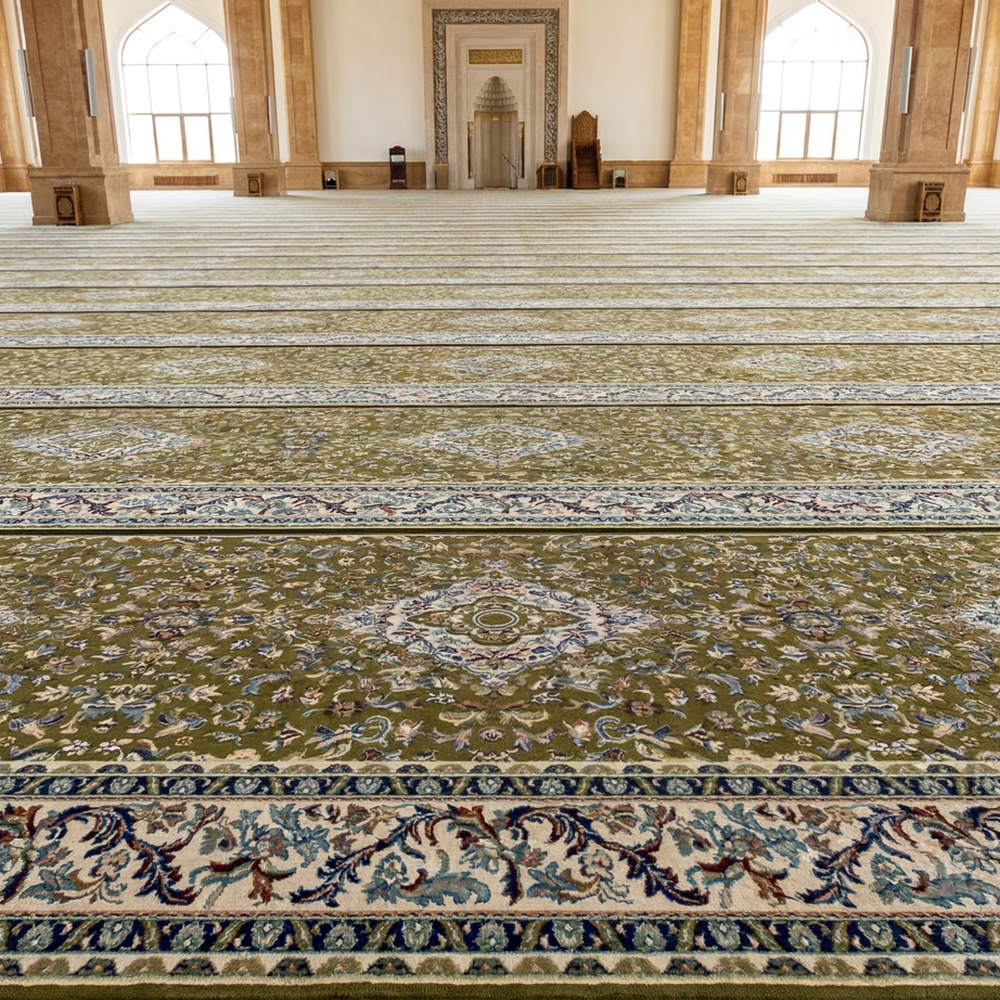 سجاد القمر ذهبي مفروش